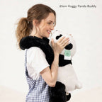 Woman holding 65cm Huggy Panda Buddy